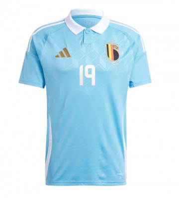 Belgien Johan Bakayoko #19 Udebanetrøje EM 2024 Kortærmet